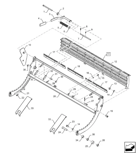 47365187 - Рама подбарабанья CX6